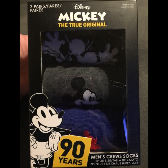 Disney Other - Adult Disney 90th True Original Mickey Crew Socks